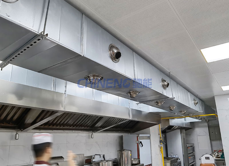 東城中建鐵投食堂新風系統(tǒng)