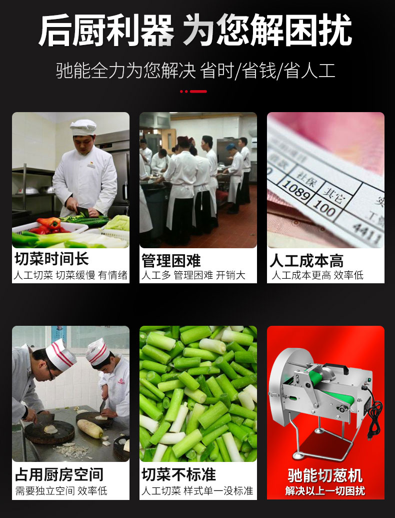 馳能切蔥機(jī)與人工對(duì)比 馳能切蔥機(jī)與人工對(duì)比