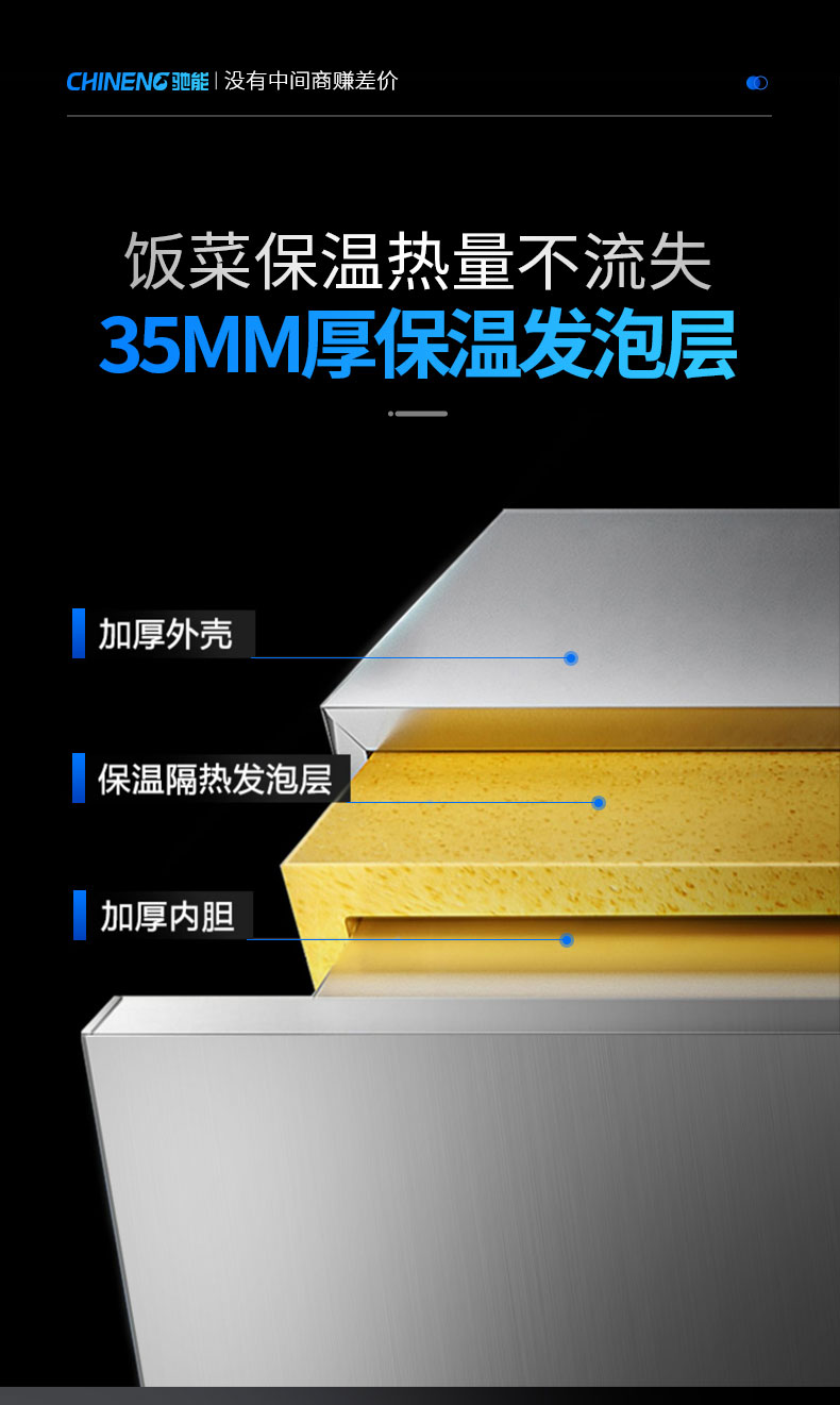 蒸包柜加長(zhǎng)加粗發(fā)熱管