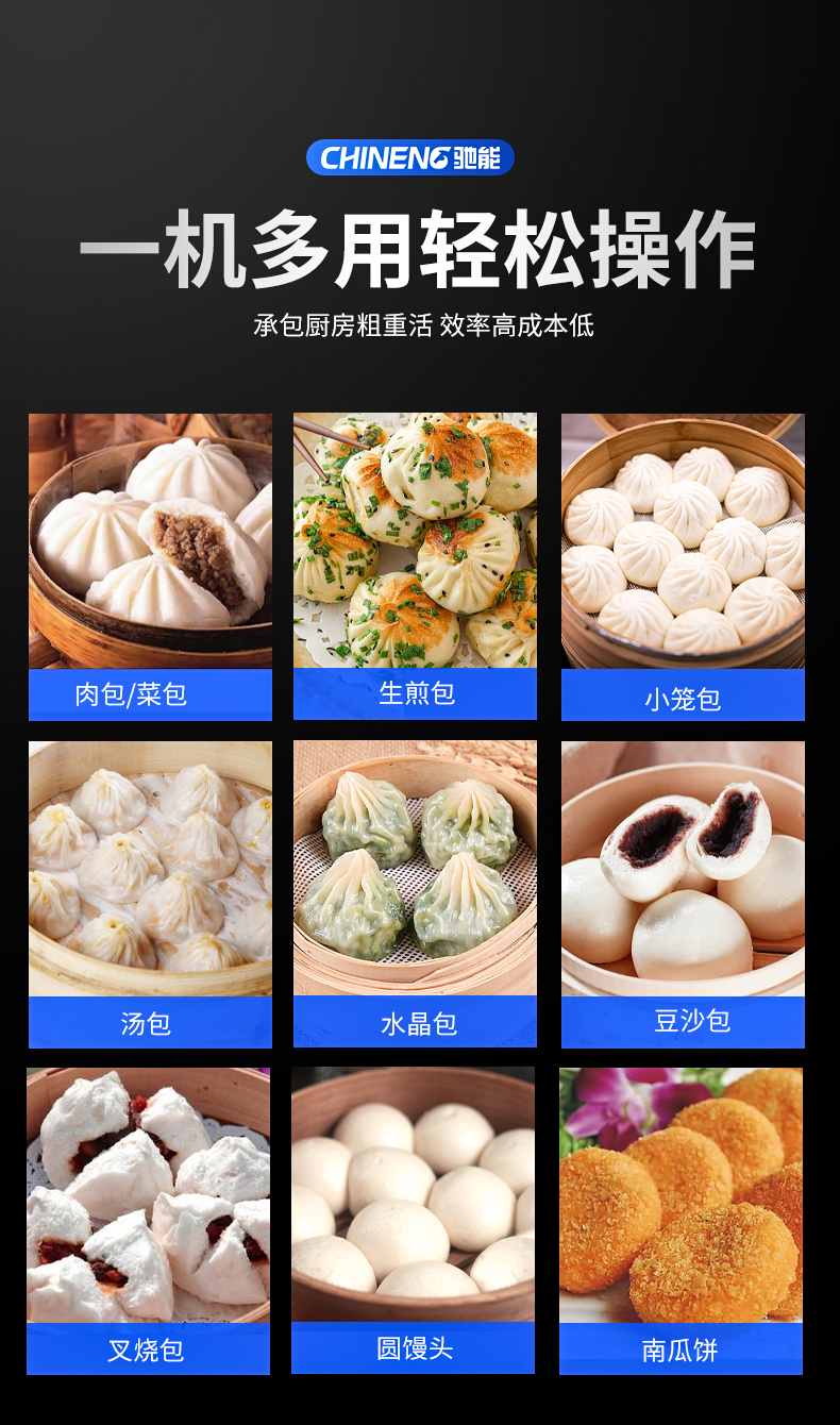 全自動(dòng)包子機(jī)適用包子類型