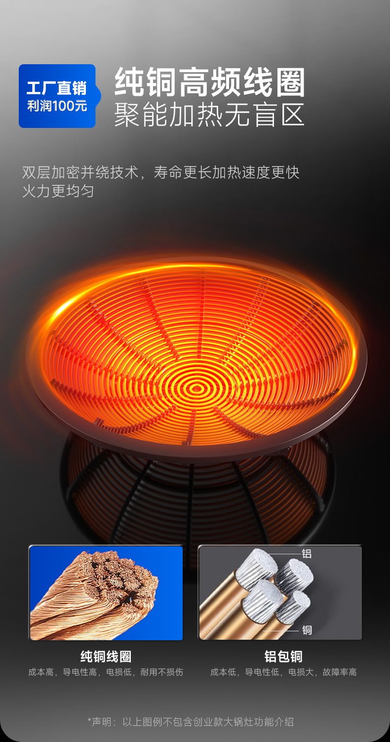 單頭大炒爐無(wú)盲區(qū)加熱