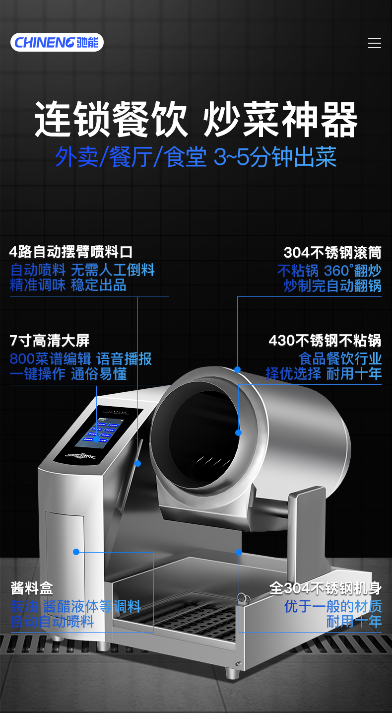 臺(tái)式炒菜機(jī)介紹