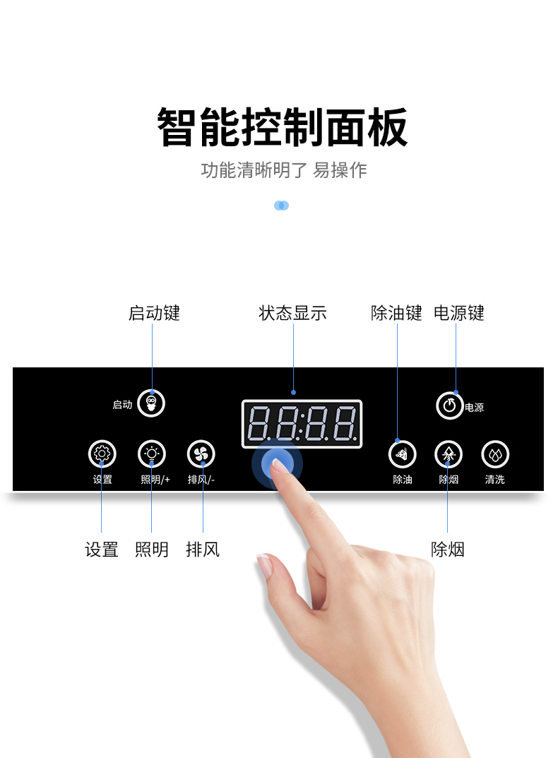 油煙凈化一體機(jī)智能操作面板